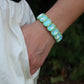 Bracelet - Candy Gem Oval Green - LINNY CO WholesaleBracelet