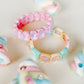 Bracelet - Candy Gem Oval Light Pink - LINNY CO WholesaleBracelet