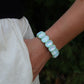 Bracelet - Candy Gem Oval Mint - Shop LINNY CO