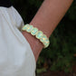 Bracelet - Candy Gem Oval Pastel Yellow - Shop LINNY CO