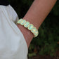 Bracelet - Candy Gem Oval Pastel Yellow - LINNY CO WholesaleBracelet