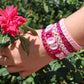 Bracelet - Candy Gem Oval Pink Multi - Shop LINNY CO