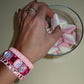 Bracelet - Candy Gem Oval Pink Multi - Shop LINNY CO