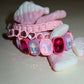 Bracelet - Candy Gem Oval Pink Multi - Shop LINNY CO