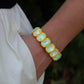 Bracelet - Candy Gem Oval Yellow - Shop LINNY CO