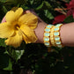 Bracelet - Candy Gem Oval Yellow - Shop LINNY CO