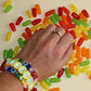 Bracelet - Candy Gem Oval Yellow - Shop LINNY CO