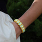 Bracelet - Candy Gem Oval Yellow - LINNY CO WholesaleBracelet