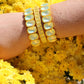 Bracelet - Candy Gem Oval Yellow - LINNY CO WholesaleBracelet