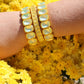 Bracelet - Candy Gem Oval Yellow - LINNY CO WholesaleBracelet