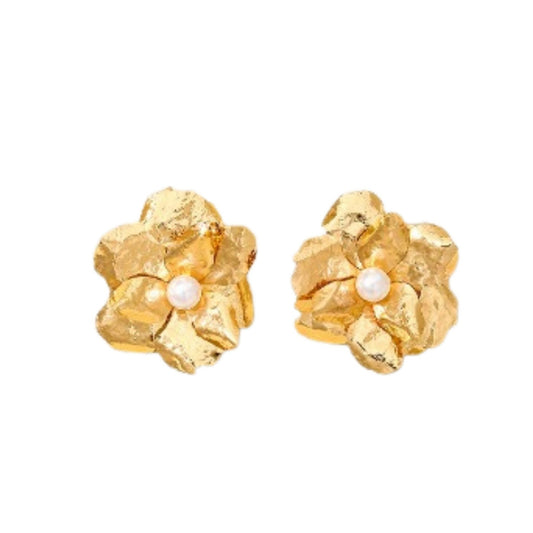 Bridget Flower Statement Earrings - LINNY CO WholesaleMetals