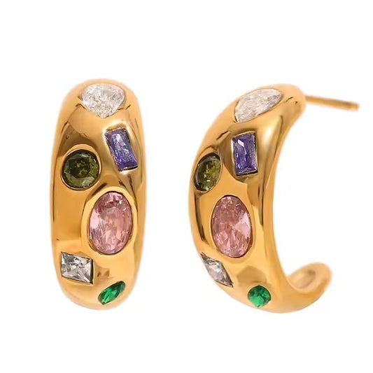 Britton Hoop Earrings - LINNY CO WholesaleMetals