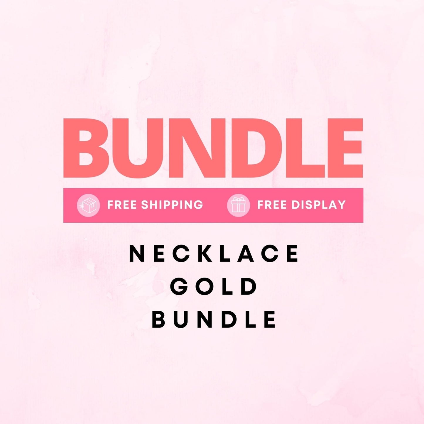 Bundle - Necklace Gold - LINNY CO Wholesale