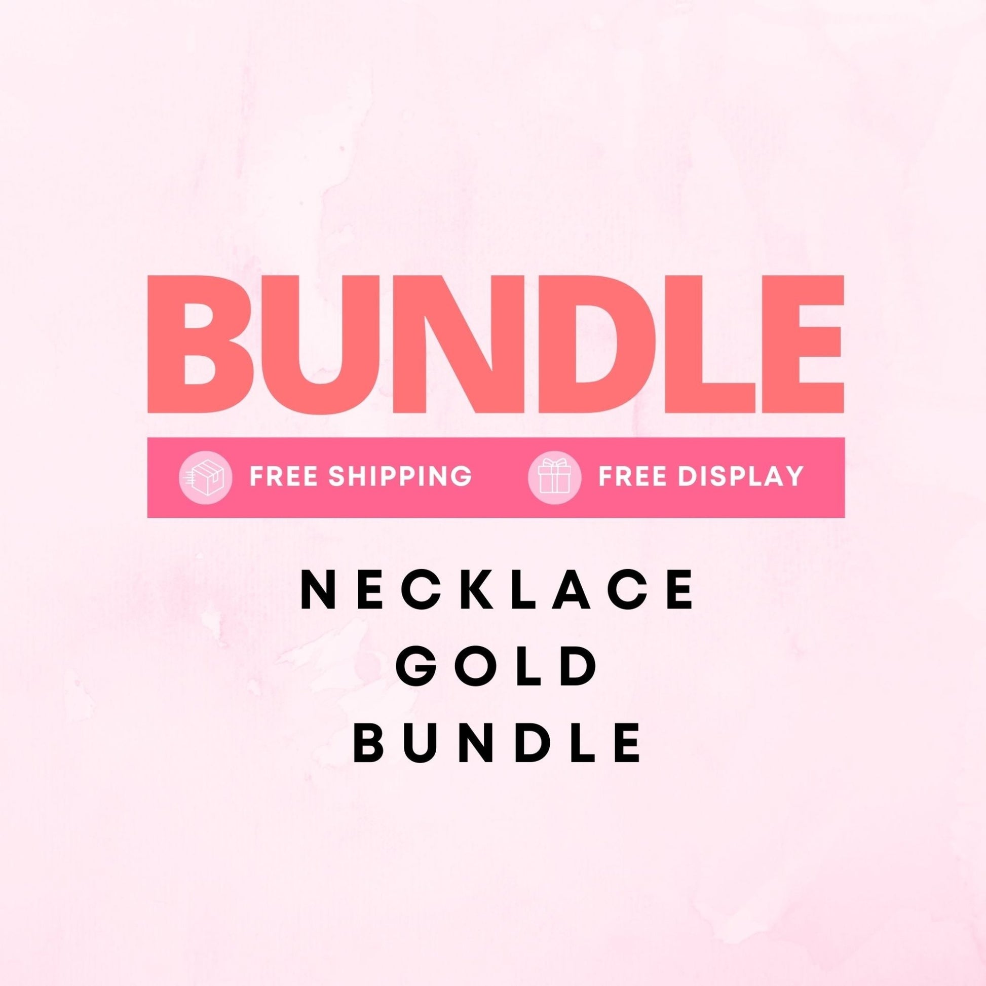 Bundle - Necklace Gold - LINNY CO Wholesale