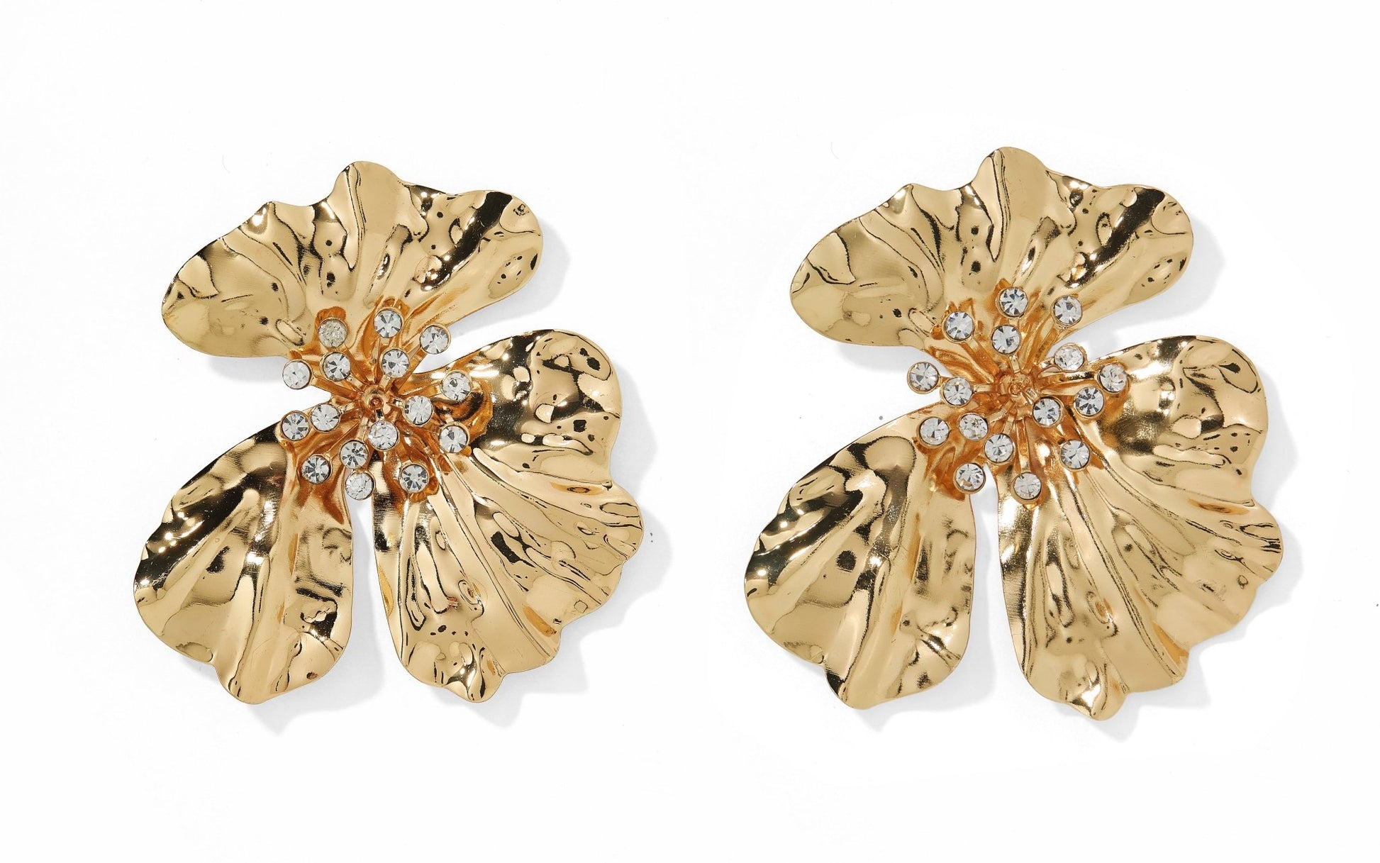 Capri Statement Earrings - Gold - LINNY CO WholesaleMetal