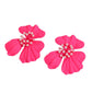 Capri Statement Earrings - Hot Pink - LINNY CO WholesaleMetal