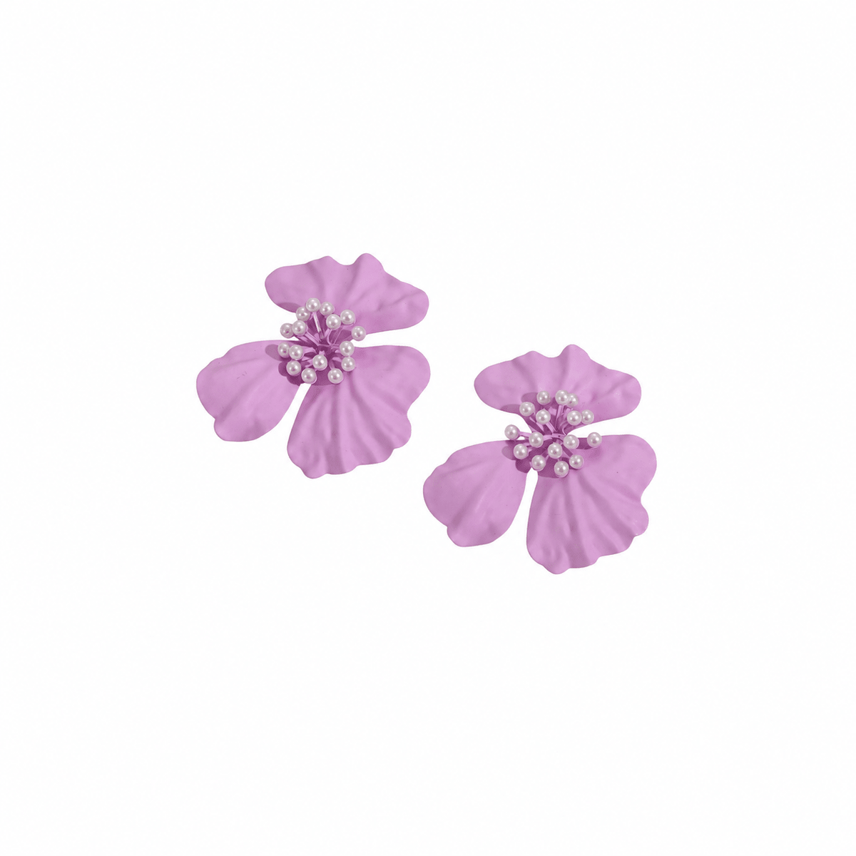 Capri Statement Earrings - Lilac - LINNY CO WholesaleMetal