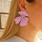 Capri Statement Earrings - Lilac - LINNY CO WholesaleMetal