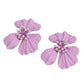 Capri Statement Earrings - Lilac - LINNY CO WholesaleMetal