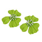 Capri Statement Earrings - Lime - LINNY CO WholesaleMetal