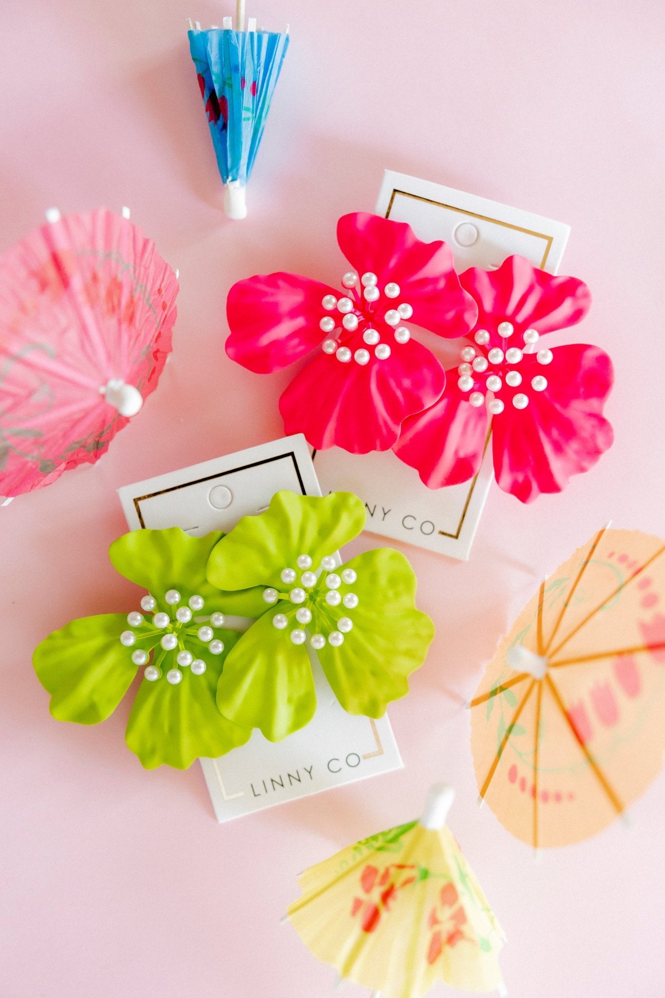 Capri Statement Earrings - Lime - LINNY CO WholesaleMetal