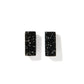 Caroline - Black Glitter - Earrings - LINNY CO WholesaleAcetate