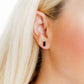 Caroline - Black Glitter - Earrings - LINNY CO WholesaleAcetate