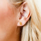 Caroline - Gold Glitter - Earrings - LINNY CO WholesaleAcetate