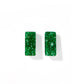 Caroline - Green Glitter - Earrings - LINNY CO WholesaleAcetate