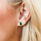 Caroline - Green Glitter - Earrings - LINNY CO WholesaleAcetate