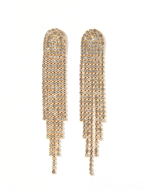 Carrie Statement Earrings - Gold - LINNY CO WholesaleMetals