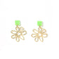 Daisy - Green - Earrings - LINNY CO WholesaleAcetate