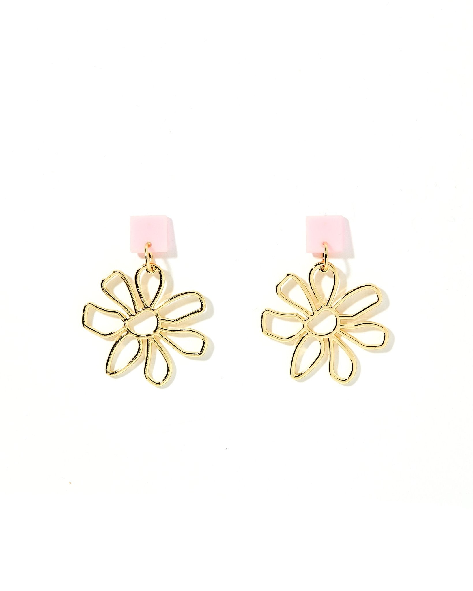 Daisy - Pink - Earrings - LINNY CO WholesaleAcetate