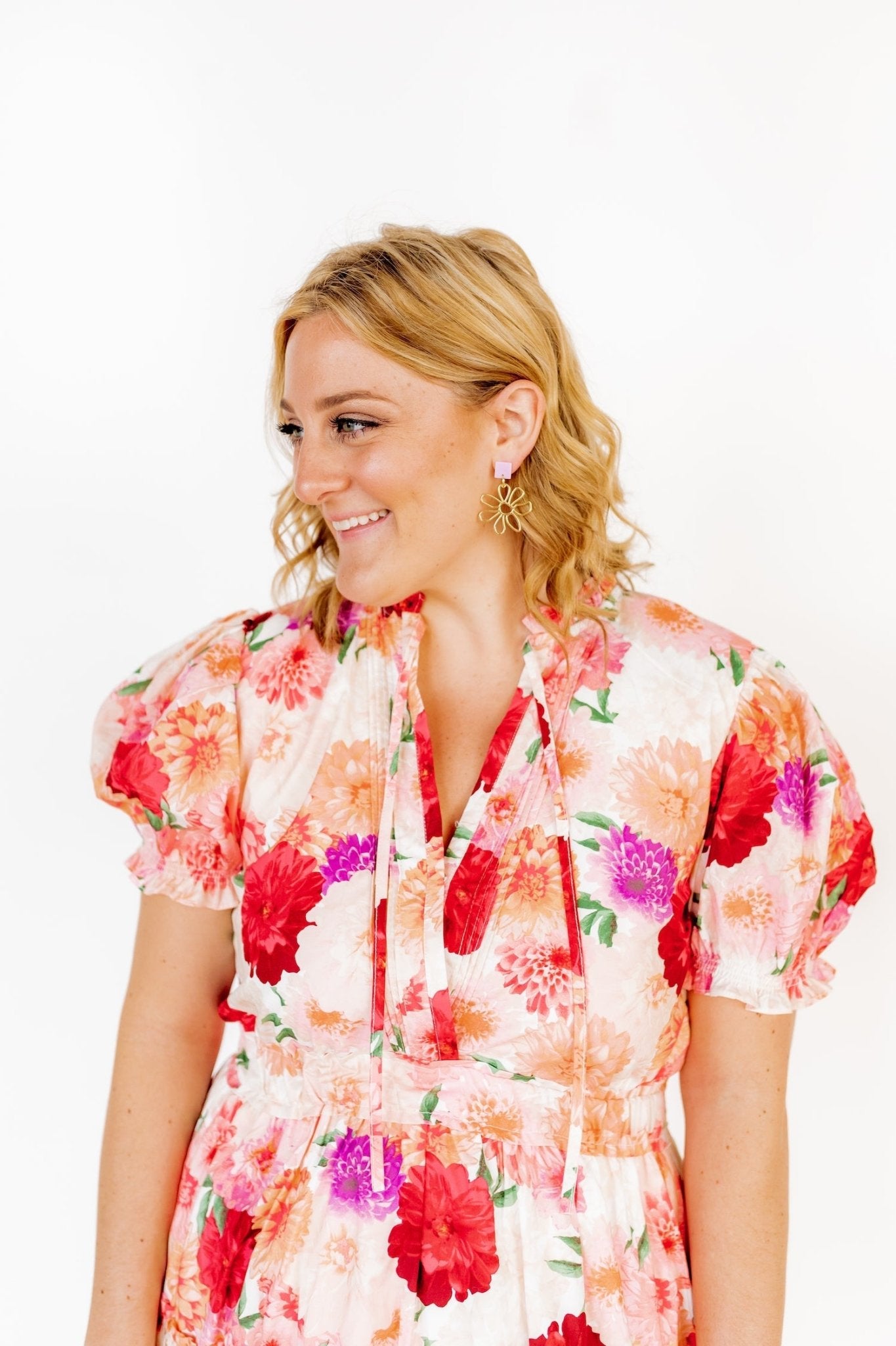 Daisy - Purple - Earrings - LINNY CO WholesaleAcetate