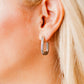 Danielle Hoop Earrings - Silver - LINNY CO WholesaleMetals