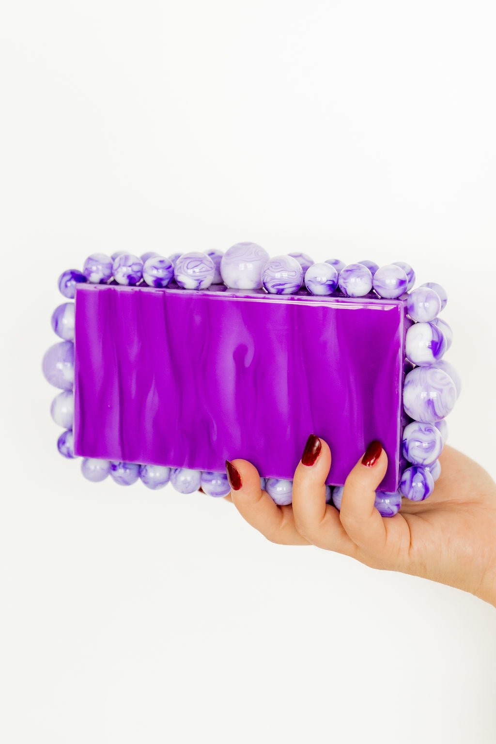 Daphne Clutch - Purple - LINNY CO WholesalePurse