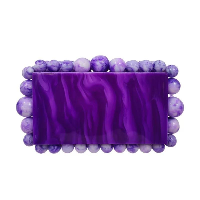 Daphne Clutch - Purple - LINNY CO WholesalePurse
