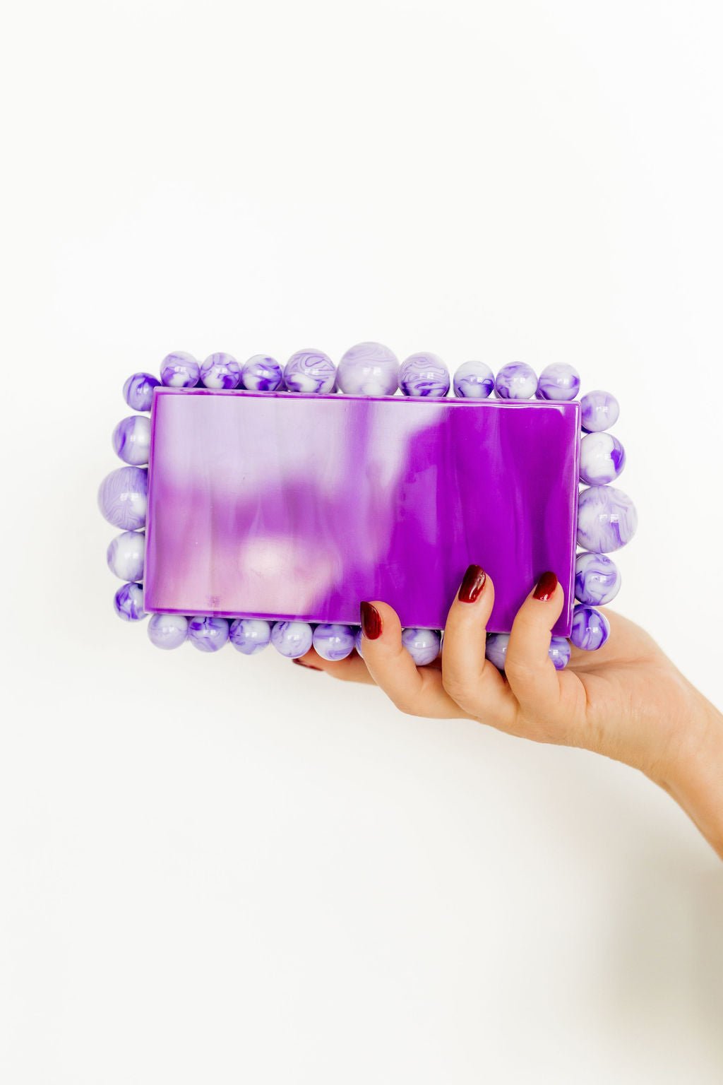 Daphne Clutch - Purple - LINNY CO WholesalePurse