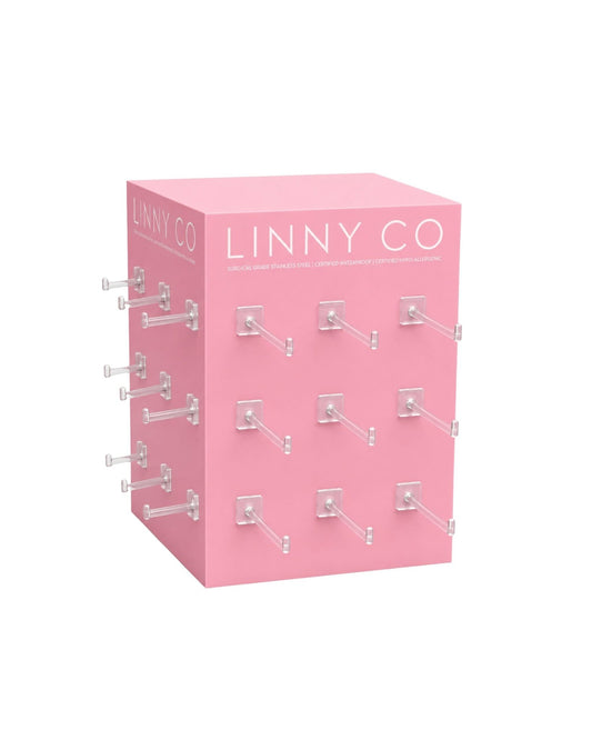 Display - 36 Hook Flat Back Stud Square Spinner - $75 - LINNY CO WholesaleJewelry Holder