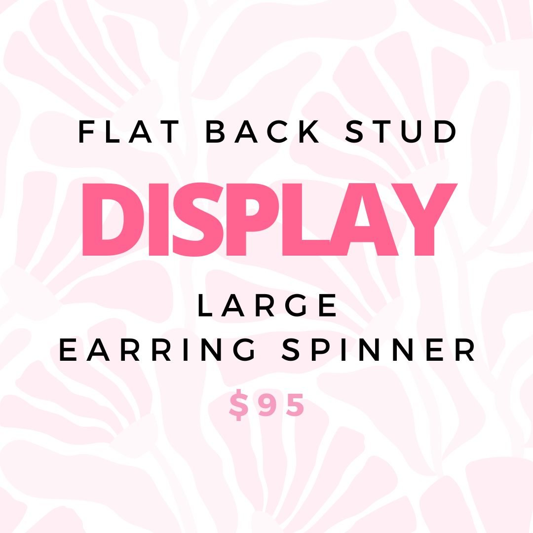 Display - 48 Hook Flat Back Stud Spinner - $95 - LINNY CO Wholesale