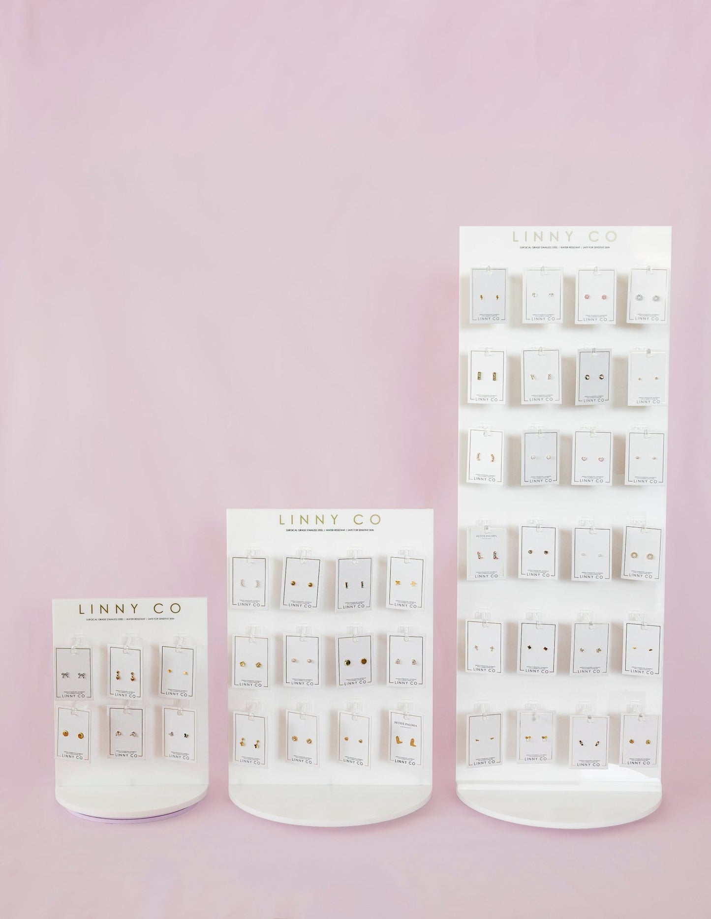 Display - Medium Screwback Flat Back Stud Spinner - $55 - LINNY CO WholesaleJewelry Holders