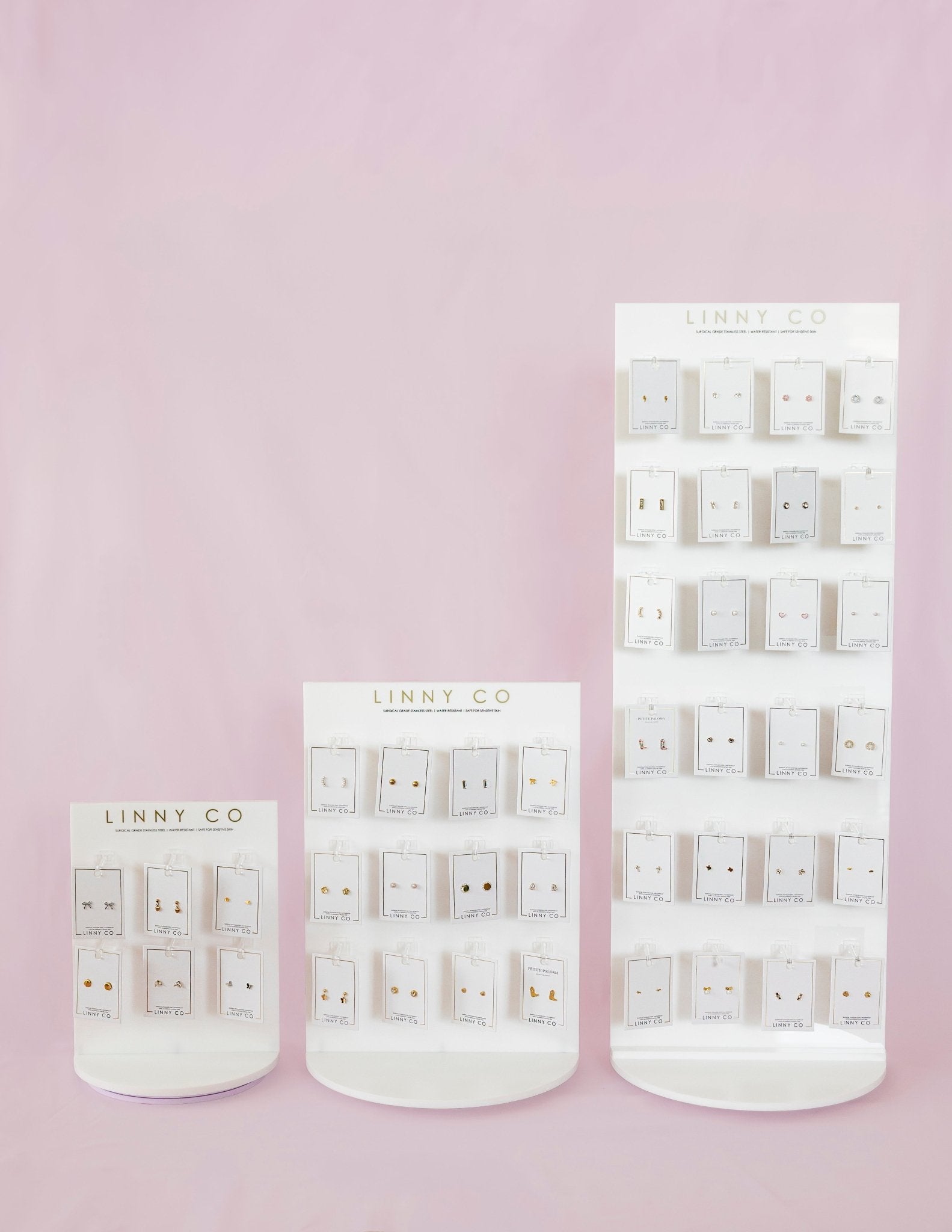 Display - Medium Screwback Flat Back Stud Spinner - $55 - LINNY CO WholesaleJewelry Holders