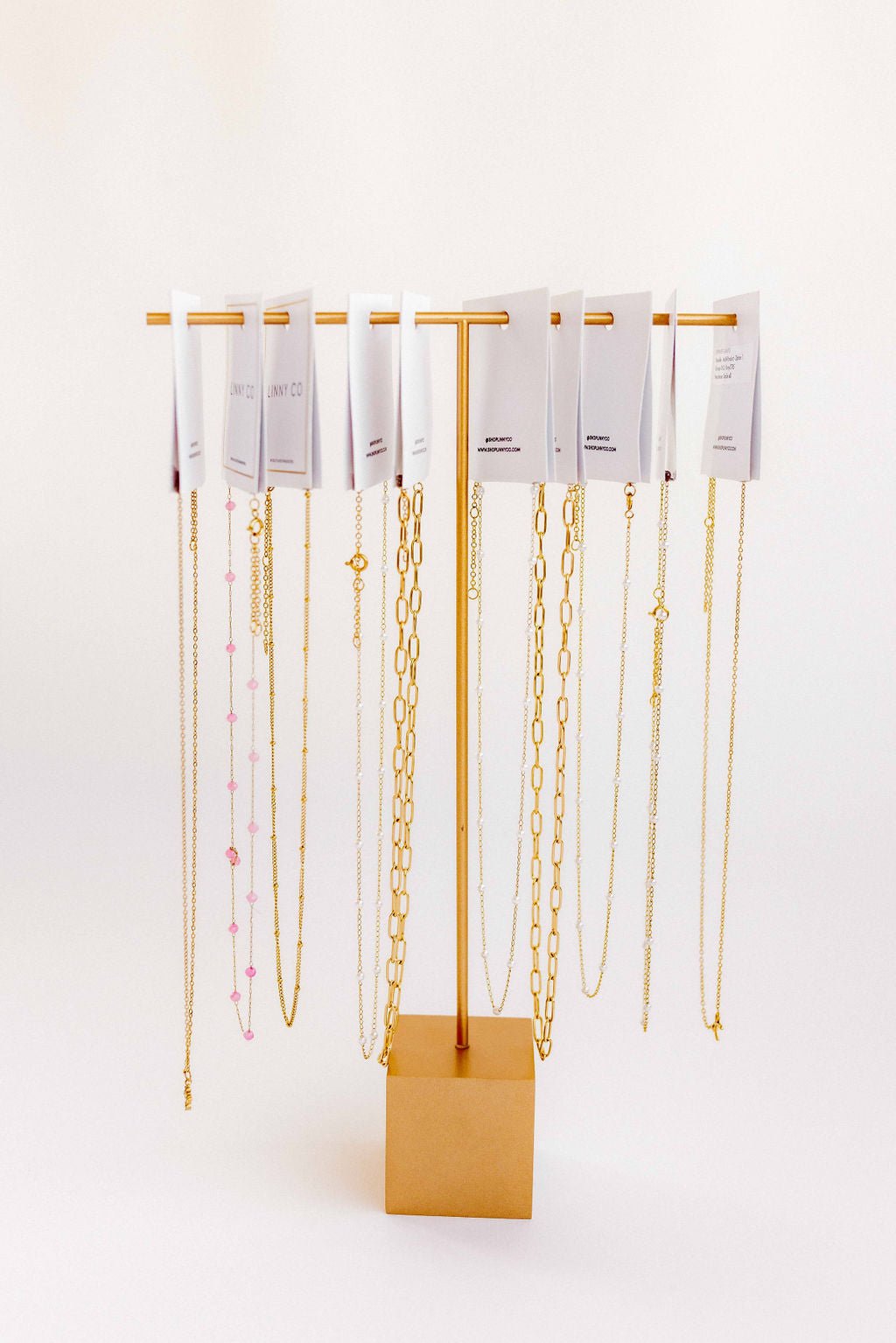 Display - Necklace T - Bar Fixture - $20 - LINNY CO Wholesale