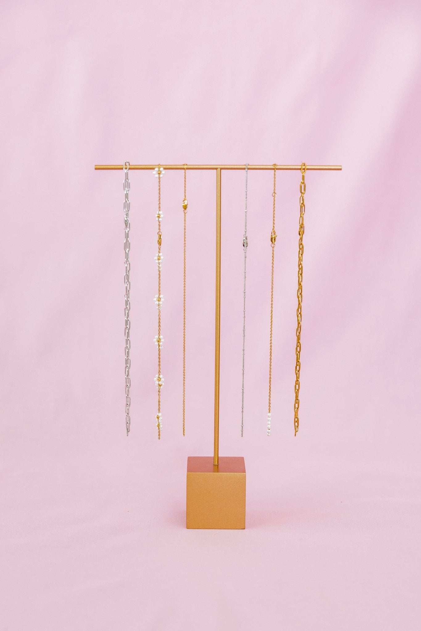 Display - Necklace T - Bar Fixture - $20 - LINNY CO Wholesale