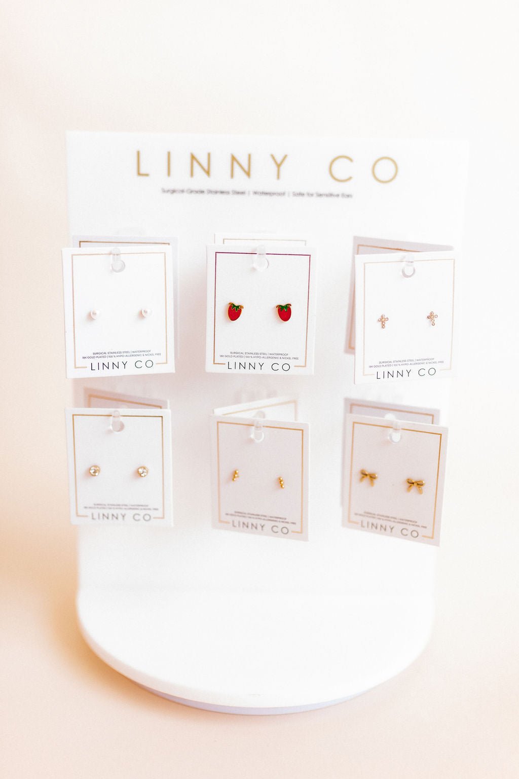 Display - Small Screwback Nap Stud Spinner - $35 - LINNY CO WholesaleJewelry Holders