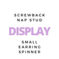 Display - Small Screwback Nap Stud Spinner - $35 - LINNY CO WholesaleJewelry Holders