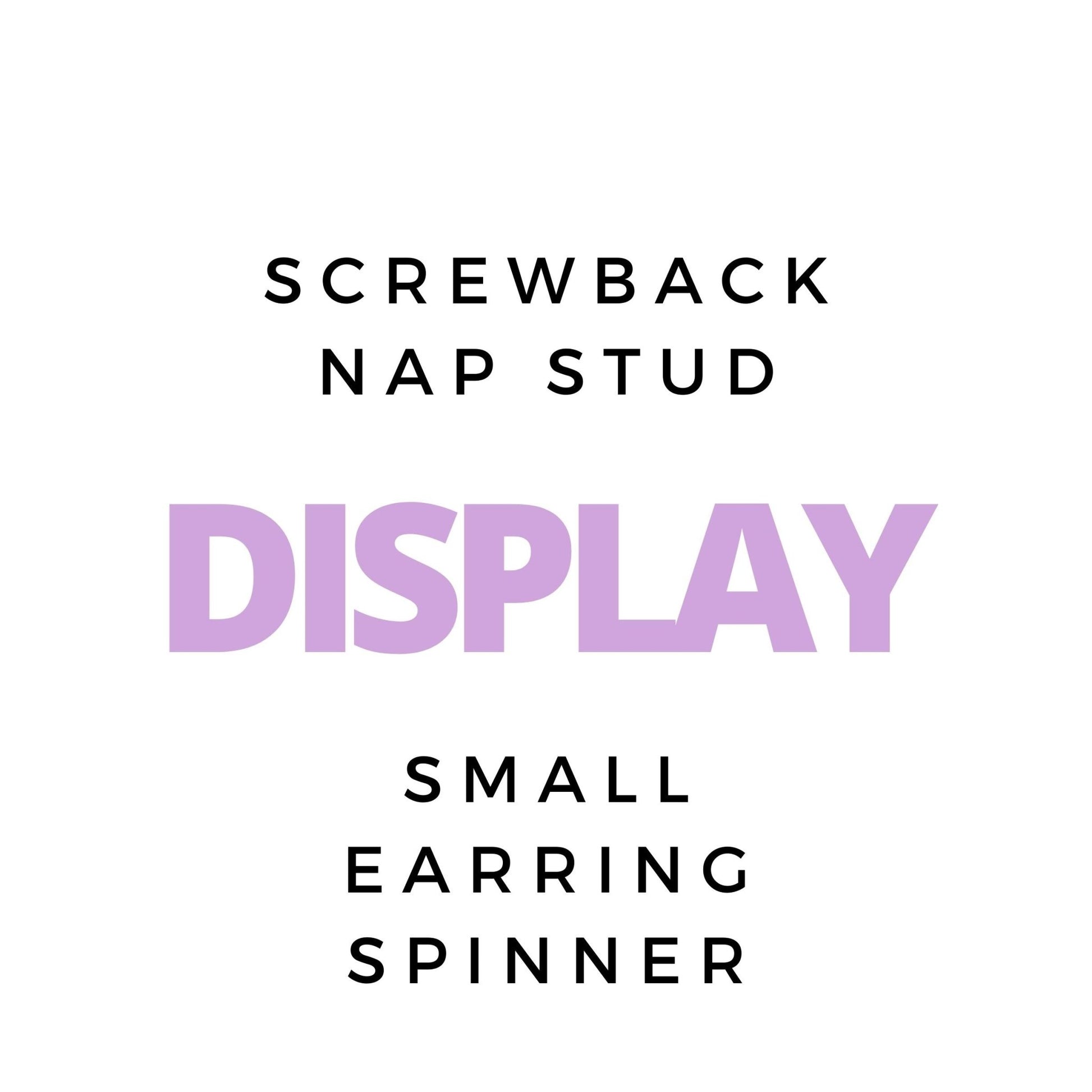 Display - Small Screwback Nap Stud Spinner - $35 - LINNY CO WholesaleJewelry Holders