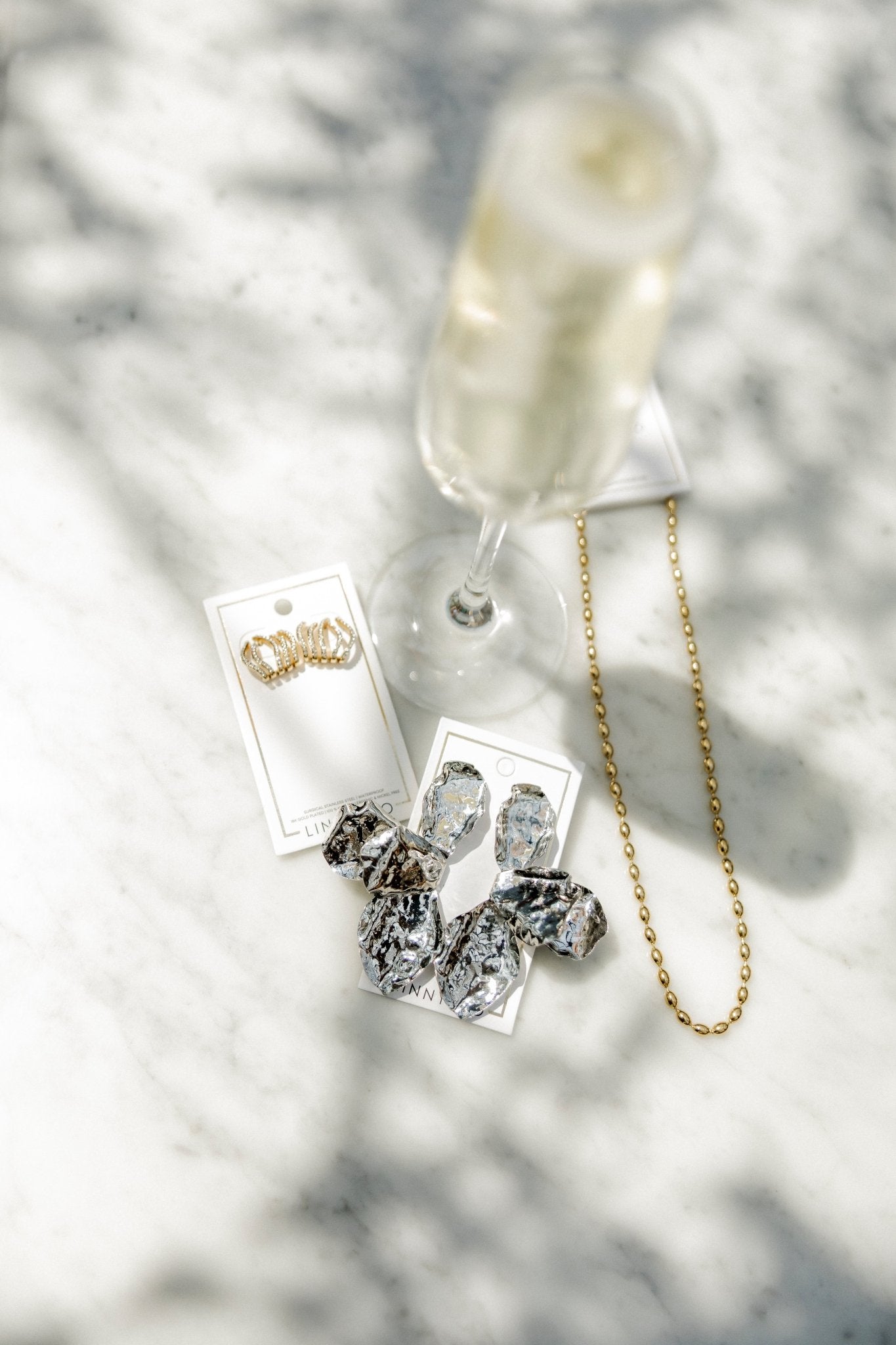 Eden Statement Earring - Silver - LINNY CO Wholesale