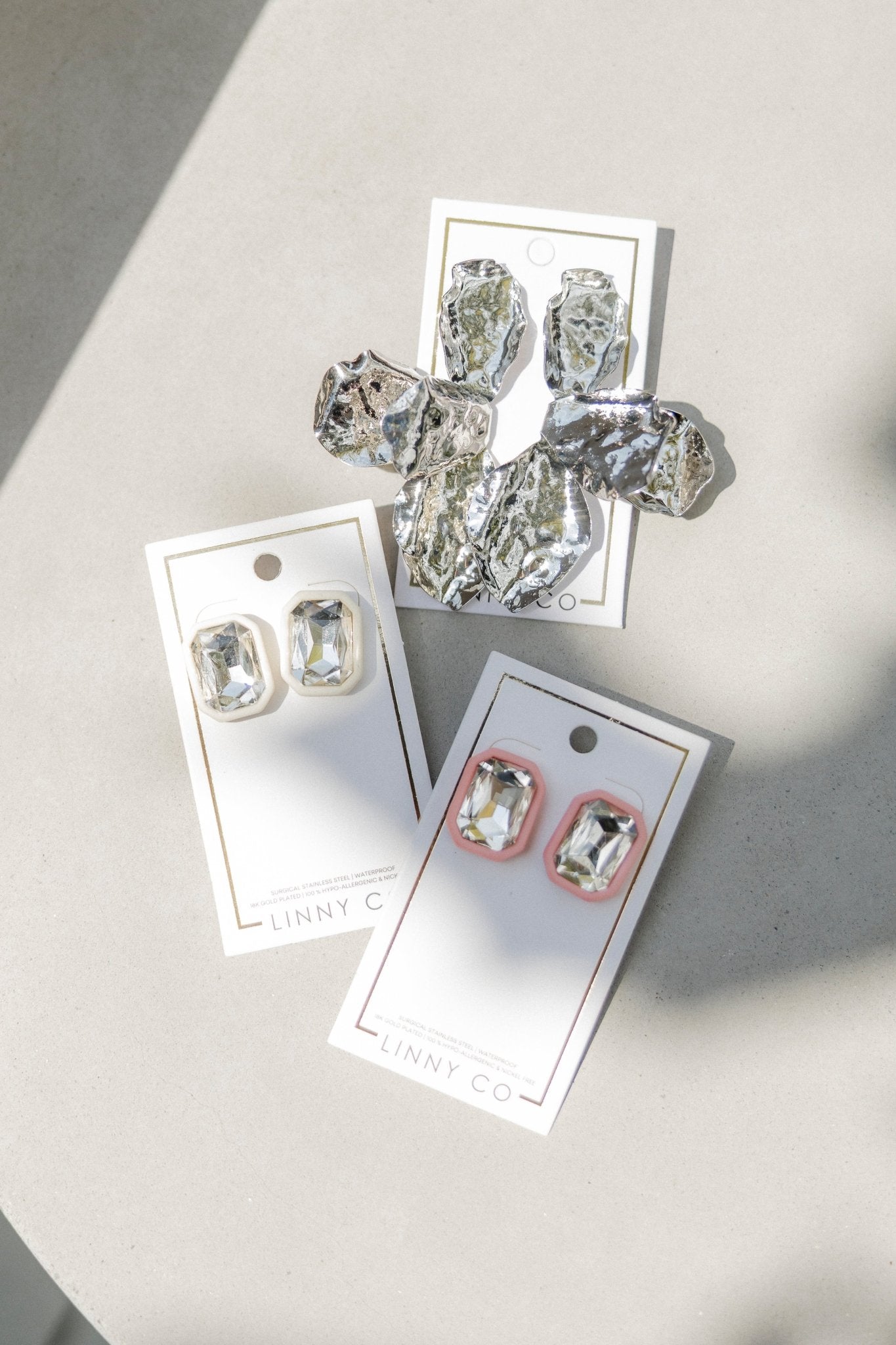 Eden Statement Earring - Silver - LINNY CO Wholesale