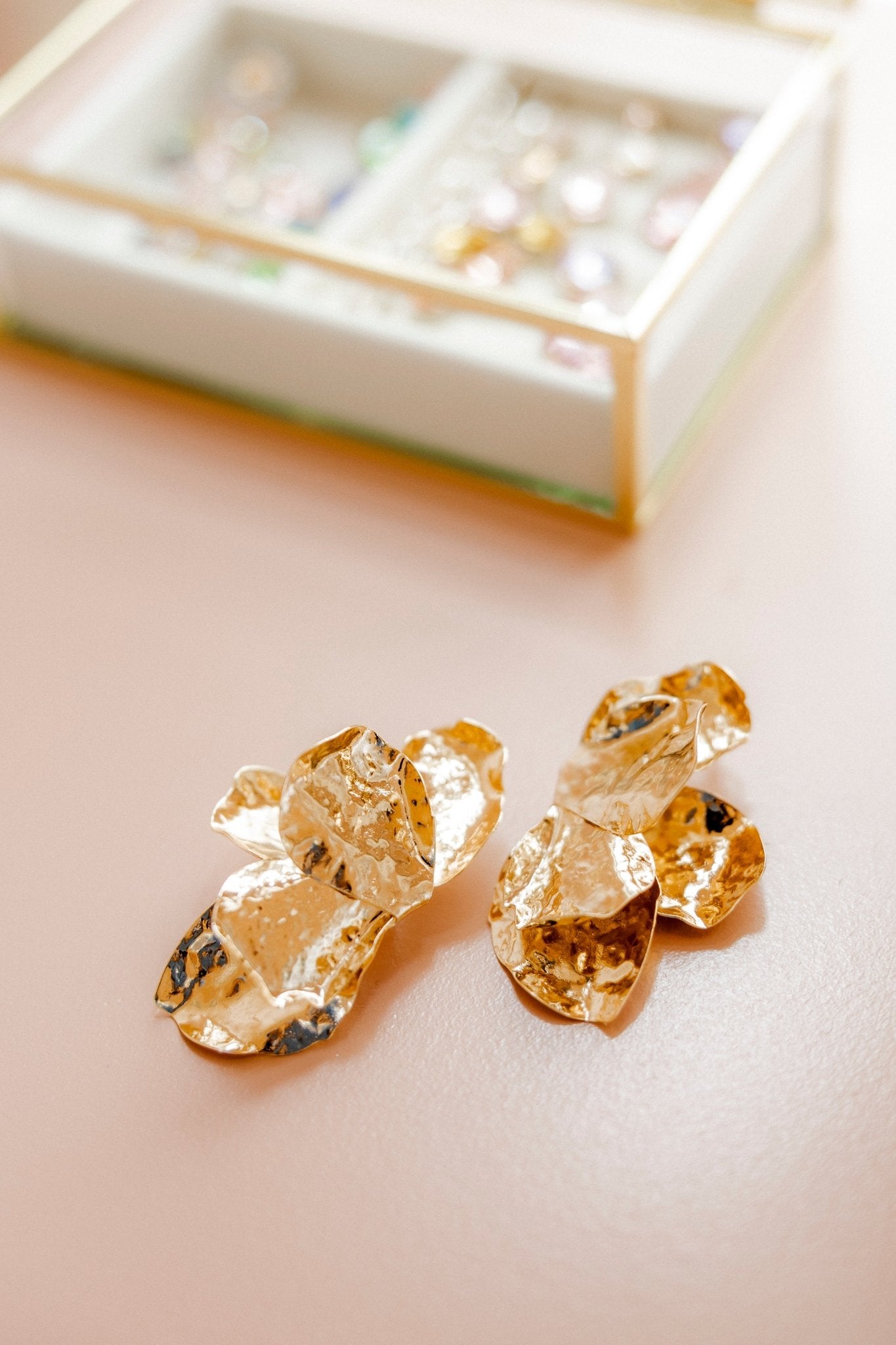 Eden Statement Earrings - Gold - LINNY CO WholesaleMetals